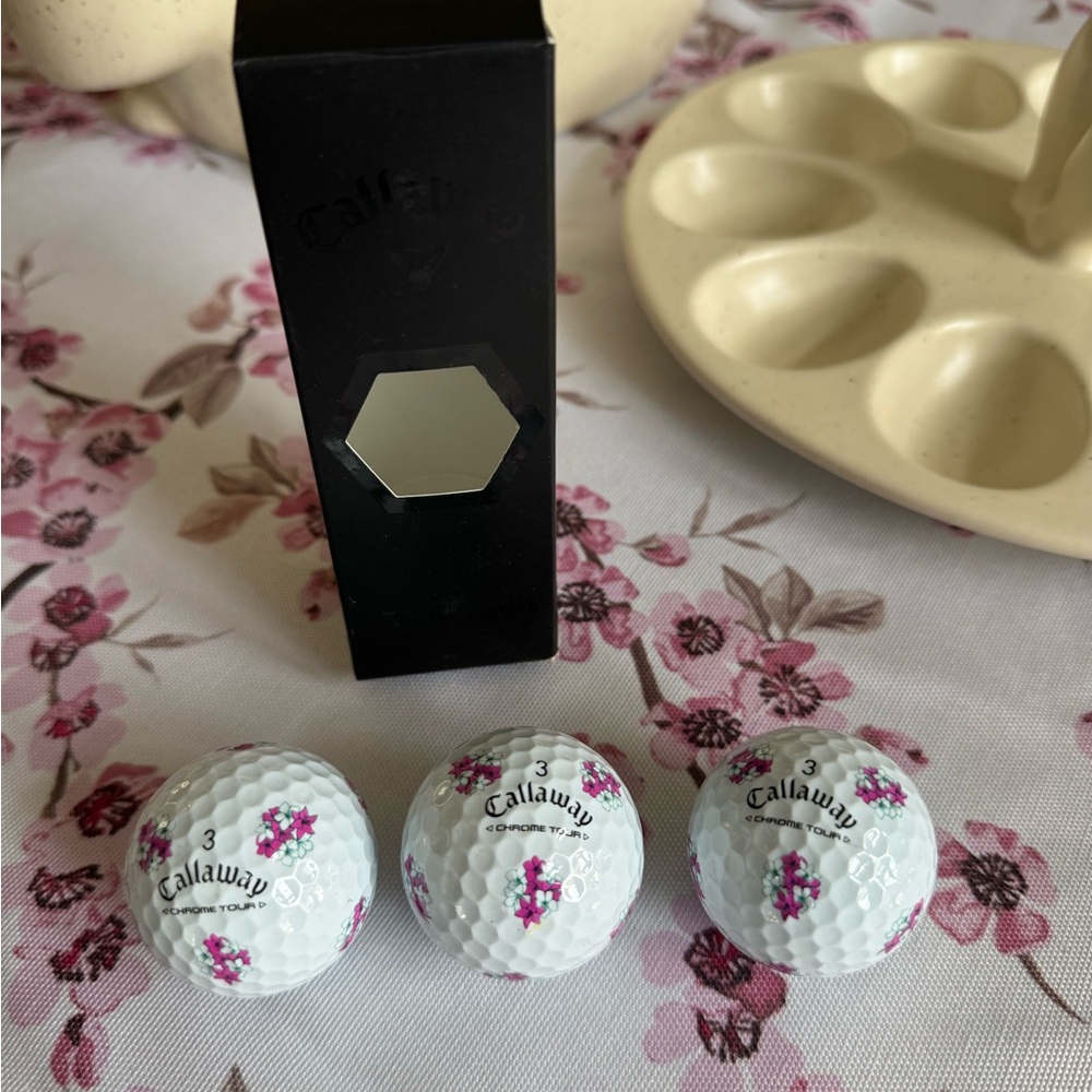 New! Authentic Callaway 3 Limited Edition Chrome Tour Golf Balls